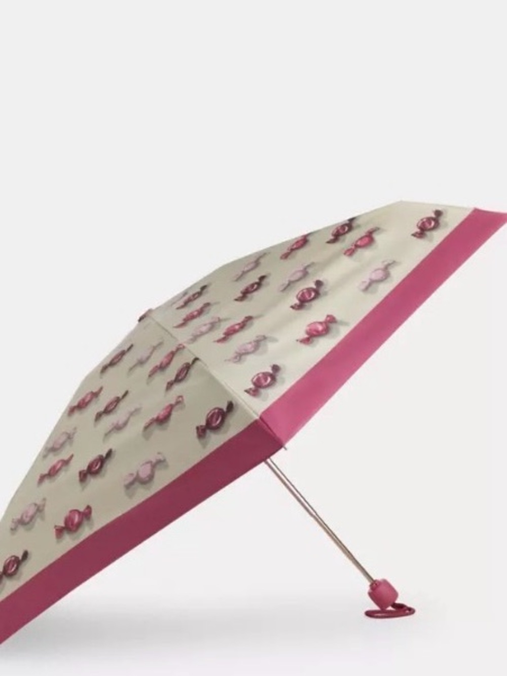 Coach UV Protection Mini Umbrella with Candy-Print NWT